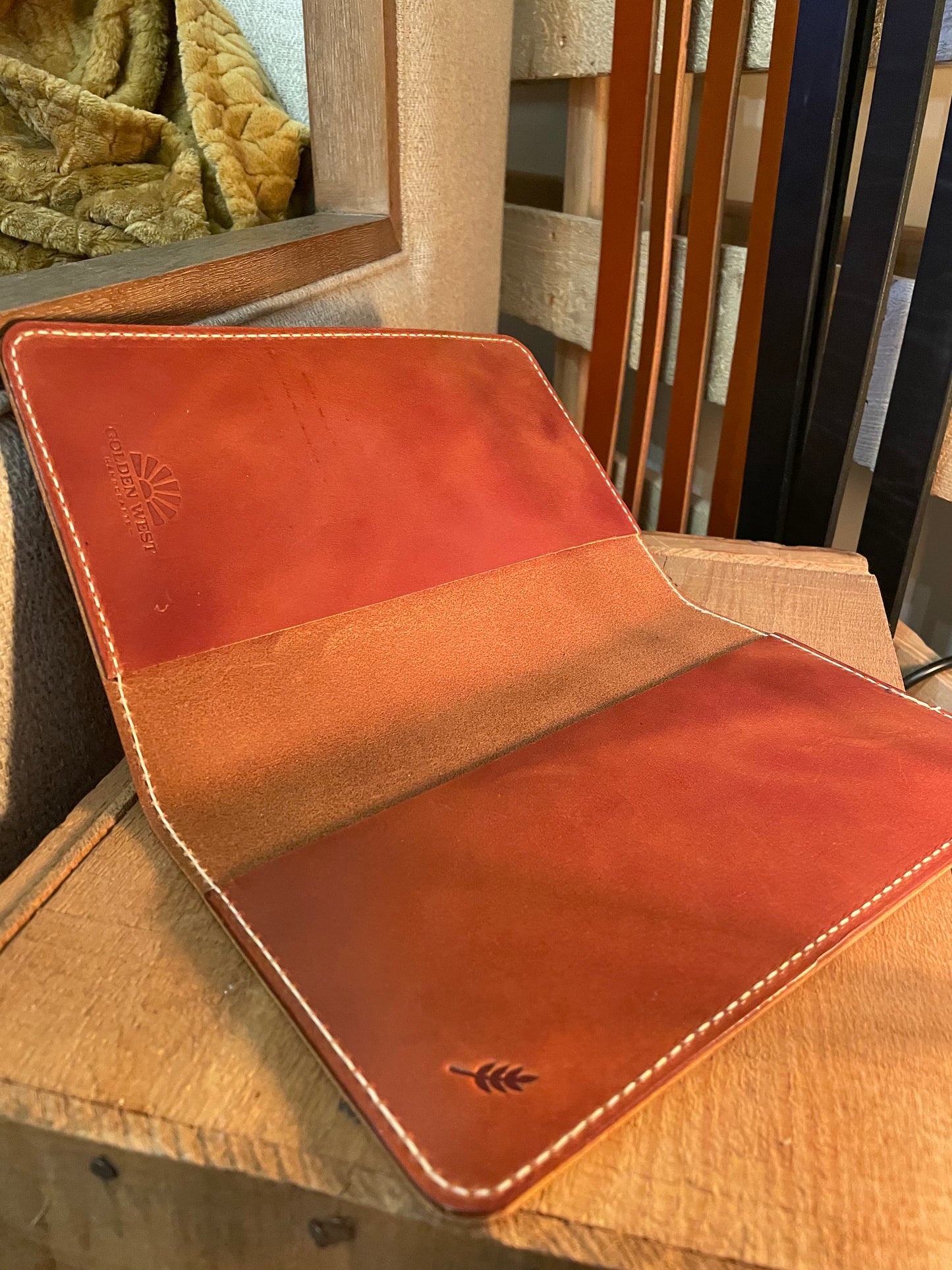 St. Michael Leather Journal Cover