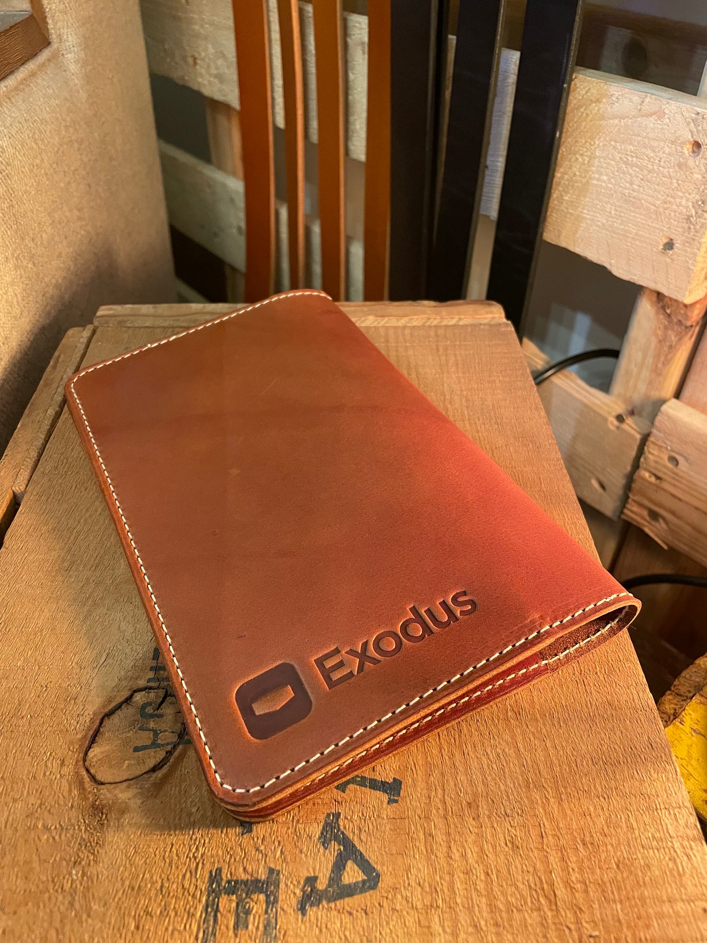 St. Michael Leather Journal Cover