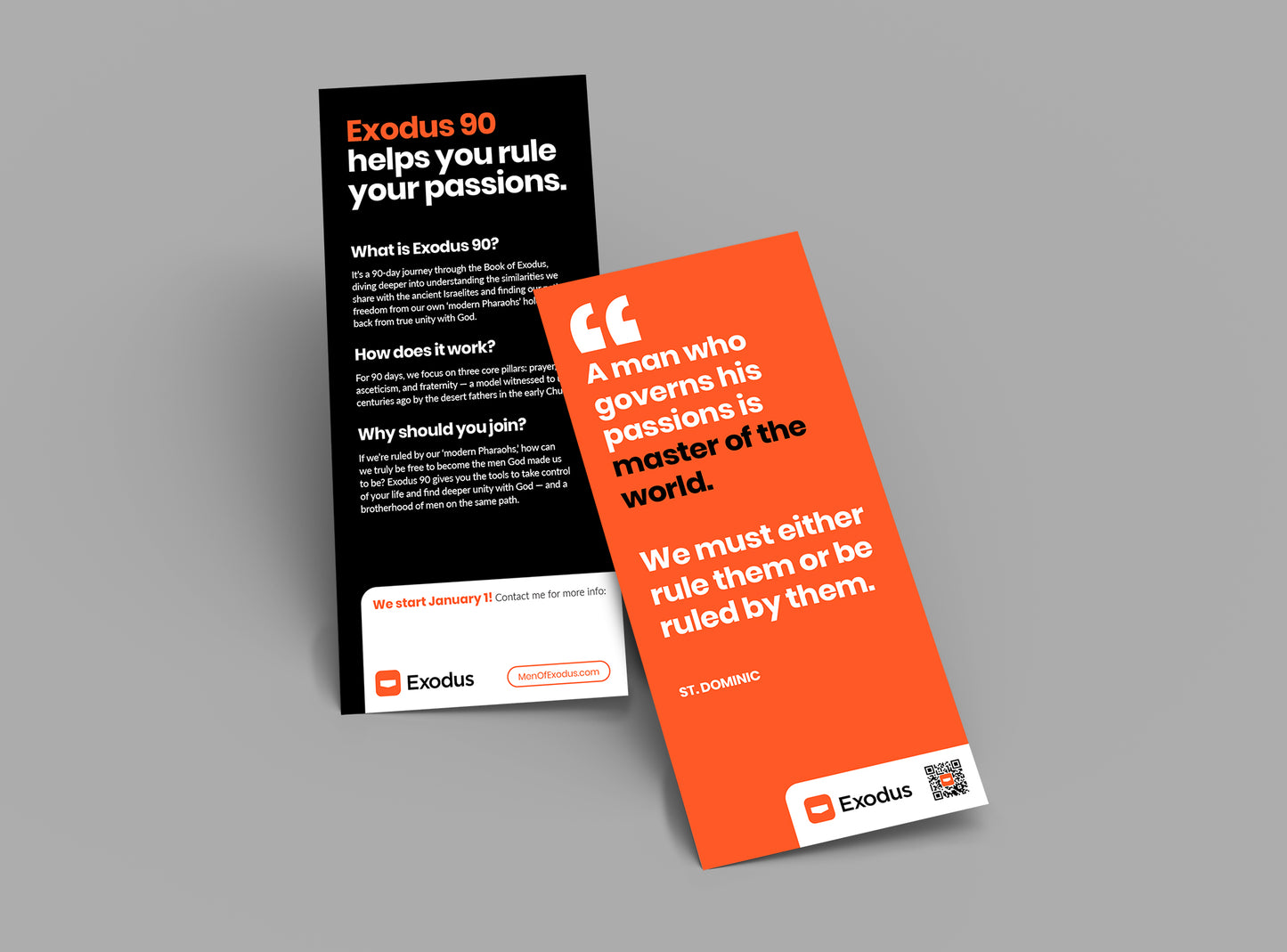 Exodus 90 Rack Fliers