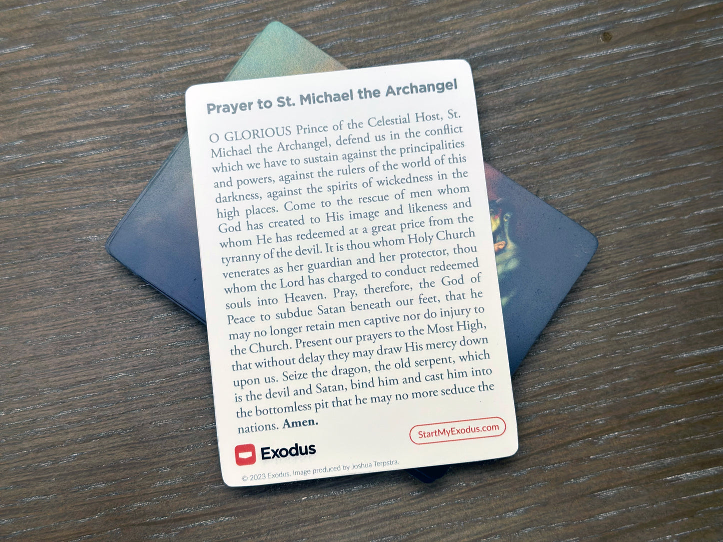 St. Michael Prayer Card