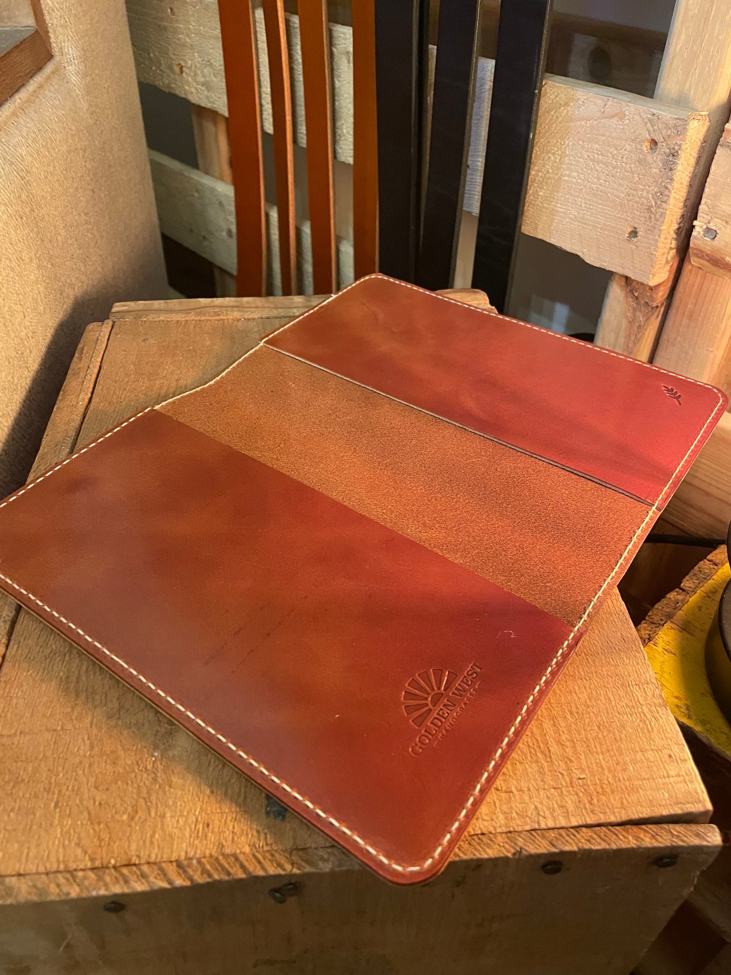 St. Michael Leather Journal Cover